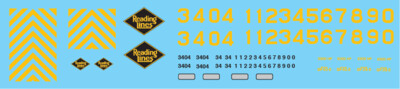 N Scale - Reading Railroad (RDG) GP39-2 &amp; GP40-2 Decal Set