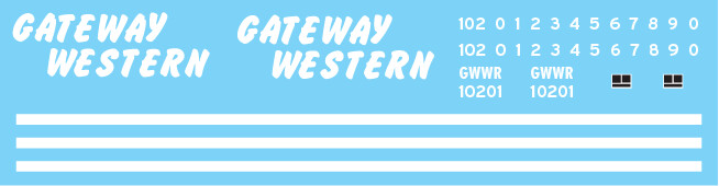 Gateway Western (GWWR) Red/White Caboose
