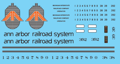 Ann Arbor MDOT GP35 Decal Set