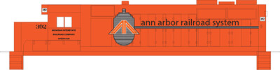 N Scale - Ann Arbor MDOT GP35 Decal Set