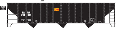 N Scale - Glenn O Hawbaker HAWX Open Hopper Decal Set