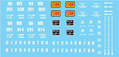 Glenn O Hawbaker HAWX Open Hopper Decal Set