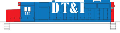 Detroit Toledo &amp; Ironton (DTI) Big Letter GT Patch out