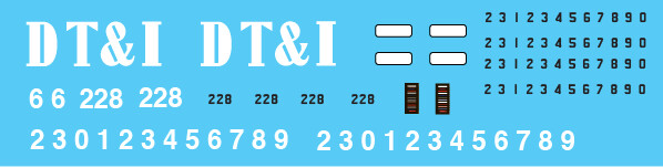 Detroit Toledo &amp; Ironton (DTI) Small Letter GT Patch out