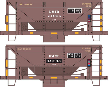 Duluth Missabe Iron Range Ore Car Patch Out Set 1