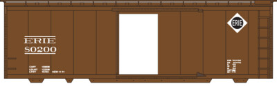 Erie Railroad 40ft Small Logo Box Car Decal Set