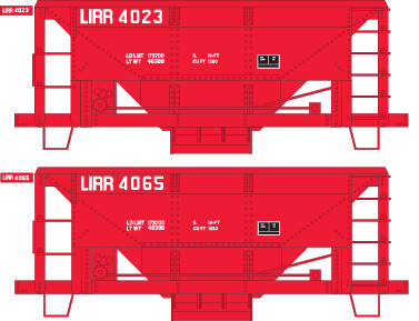 Long Island Railroad Ballast Car Decal Set