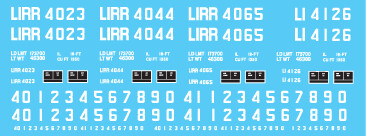 Long Island Railroad Ballast Car Decal Set