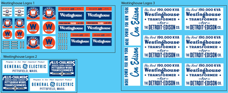 Westinghouse Logo Decal Sets