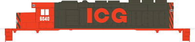 Illinois Central Gulf EMD Locomotive Gray Orange Scheme