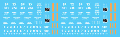 N Scale - Trinity Rail Management (SPTX) Ortner Hopper Decals