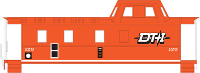 Detroit Toledo &amp; Ironton (DTI) White Star Logo Caboose