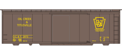 Oil Creek and Titusville Box Car 40ft Single Door