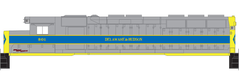 Delaware Hudson ex EL SD45 Patch Outs