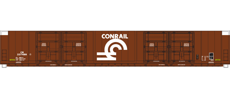 Conrail 8 Door Auto Parts Box Car Large Logo Decal Set