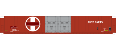 N Scale - Conrail ex Santa Fe Auto Parts Box Car Decal Set