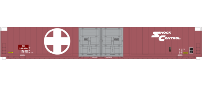 Conrail ex Santa Fe Auto Parts Box Car Shock Control Decal Set