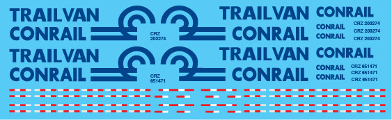 Semi-Trailer Conrail Trailvan