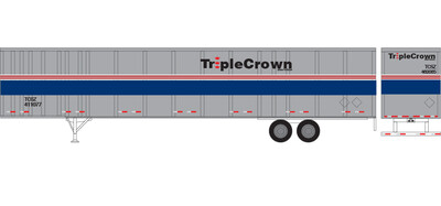 HO Scale - Semi-Trailer Triple Crown exAmtrak