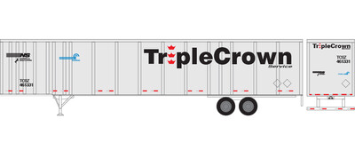 HO Scale - Semi-Trailer Triple Crown Large Logo