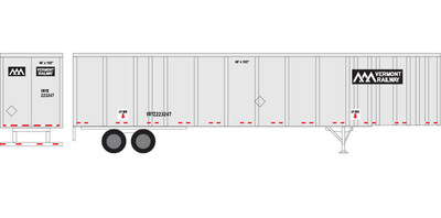 HO Scale - Semi-Trailer Vermont Railway