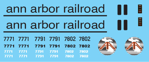 N Scale - Ann Arbor Michigan Logo GPs