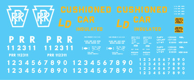 N Scale - PRR X58 Box Car LD Decal Set