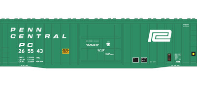 Penn Central X58 Box Car 2 Line Large Logo Decal Set