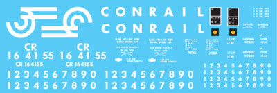 N Scale - Conrail X58 Box Car Medium Logo Decal Set