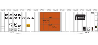 Penn Central X58 Box Car 2 Line White Car Decal Set