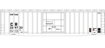 Conrail X58 Box Car LV Patch Out 2 Decal Set