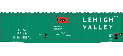Lehigh Valley X58 Box Car Green Scheme Decal Set
