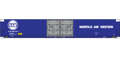 N Scale - Norfolk Western Auto Parts Box Car Blue Scheme