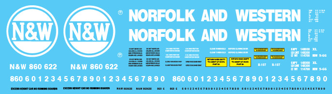 Norfolk Western 4 Door Auto Parts Circle Logo