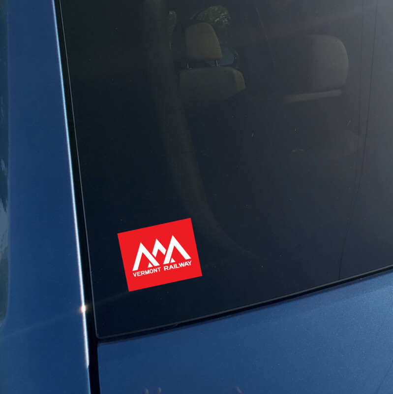 Vinyl Sticker - Vermont Railway Red/White Logo