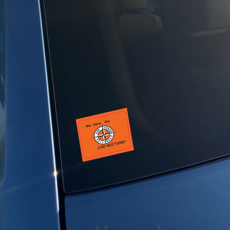 Vinyl Sticker - Ann Arbor Compass/Slogan Logo