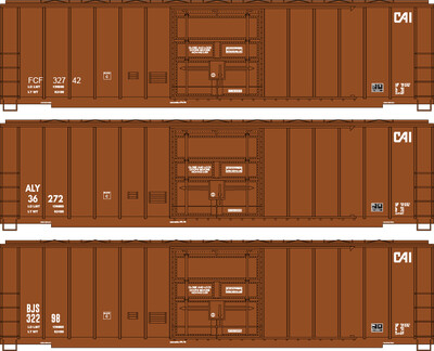 Customizable CAI Leasing Boxcar Decals