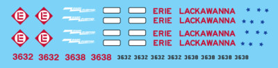 N Scale - Erie Lackawanna Bicentennial SD45 Decal Set