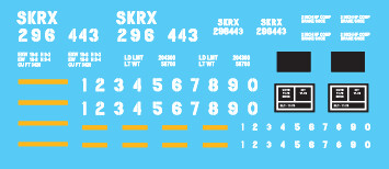 HO Scale - Schuylkill Railcar Hopper 1 Decal Set