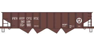 PRR H21a 70t Hopper Circle Keystone Decal Set