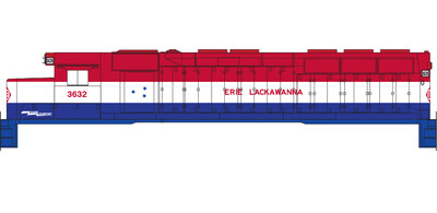 Erie Lackawanna Bicentennial SD45 Decal Set