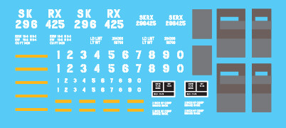 Schuylkill Railcar Hopper Decal Set 2