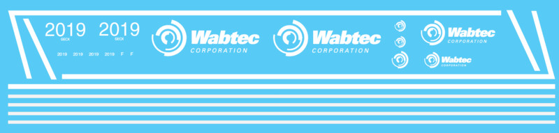 HO Scale - Wabtec Dash 8-40CW Locomotive Decal Set