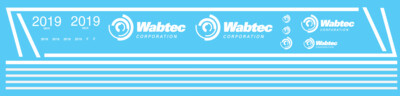 Wabtec Dash 8-40CW Locomotive Decal Set