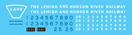 Lehigh Hudson River C420 Loco Decal Set
