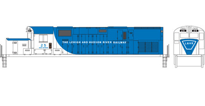 HO Scale - Lehigh Hudson River C420 Loco Decal Set