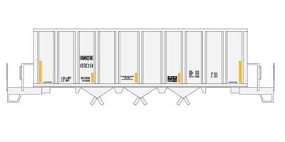 HO Scale - Mosaic IMCX Ortner v1 Hopper Decal Set