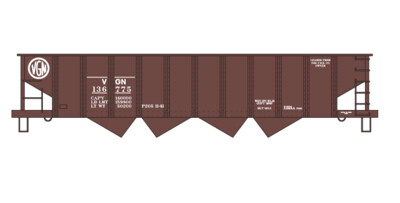 N Scale - Virginian H21a PRR Lease Hopper Decal Set