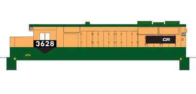 N Scale - Conrail exRDG Locomotive Patch Out Decal Set