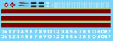 HO Scale - Conrail EL Patch Out Decal Set